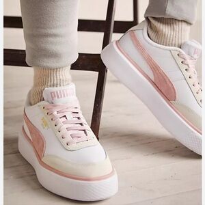 Puma Oslo Maja Leather Platform Sneakers Size 8.5